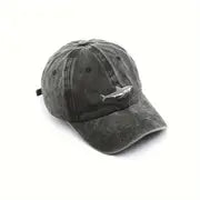 Vintage Shark Embroidered Baseball Cap
