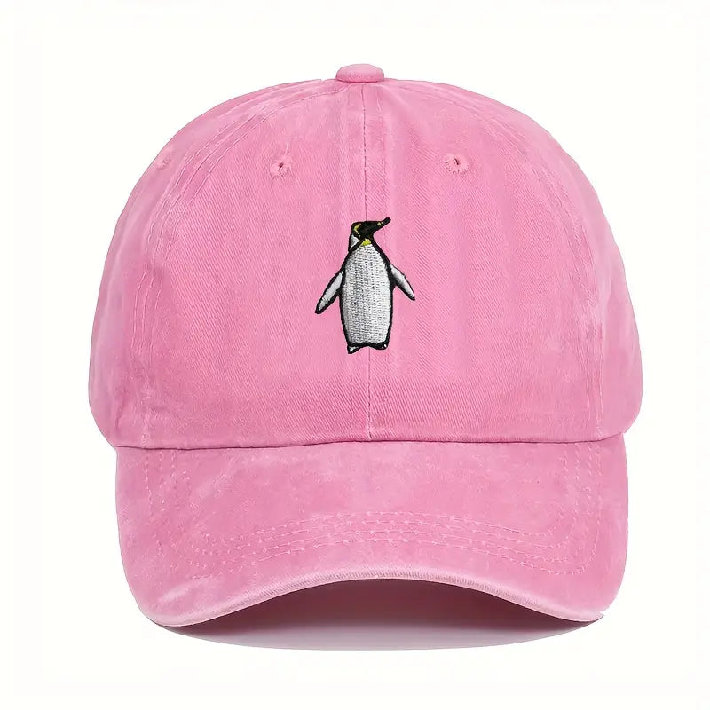 Penguin Embroidered Cap