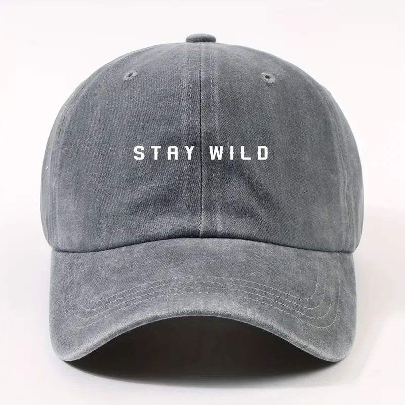 Stay wild grey Cap